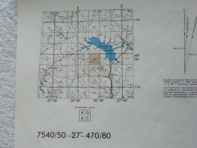 KARTTA SODANKYLÄ POMOAAPA 1:20 000