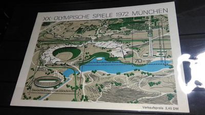 Olympia 1972 Muncen Blokki postituore 26/6