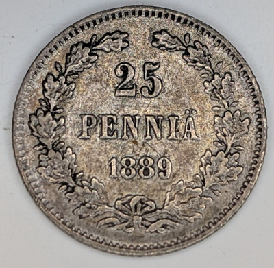 25 Penniä 1889