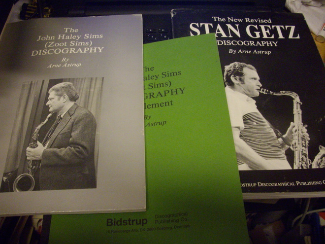 2 Kpl DISCOGRAFIA : ZOOT SIMS & STAN GETZ By Arne Astrup