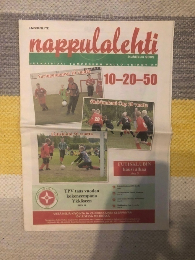 Tampereen Palloveikot: Nappulalehti 2009.