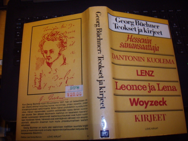 Georg Buchner: Teokset ja kirjeet ( 1 p.1984 ) Sis.postikulu