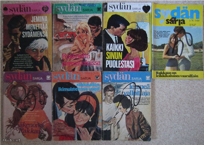 7 kpl SYDÄN sarja lehtiä vuosilta 1968-76