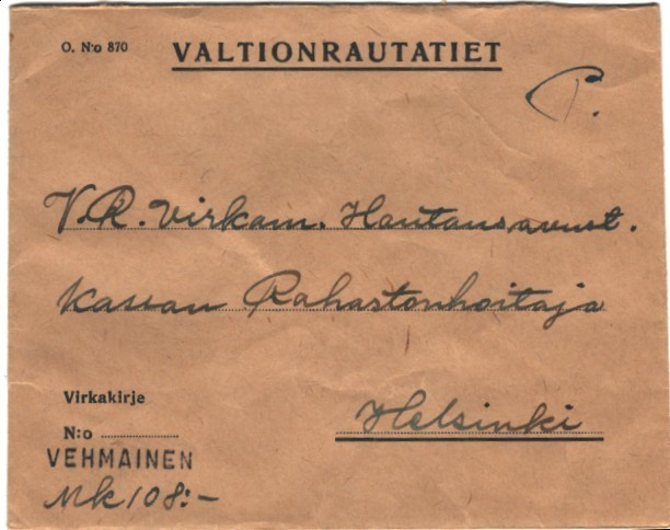 ASEMALEIMA VEHMAINEN(TAMPERE-HAAPAMÄKI RATA)