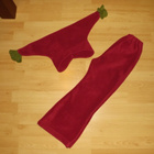Tinttu fleece keijukainen huppari asukokonaisuus 116cm - pikkukuva 3