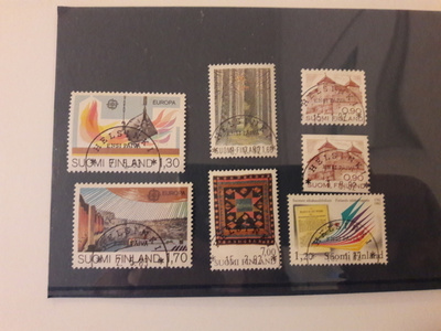 Ensipäiväleimattuja postimerkkejä 7 kpl (1982-83)