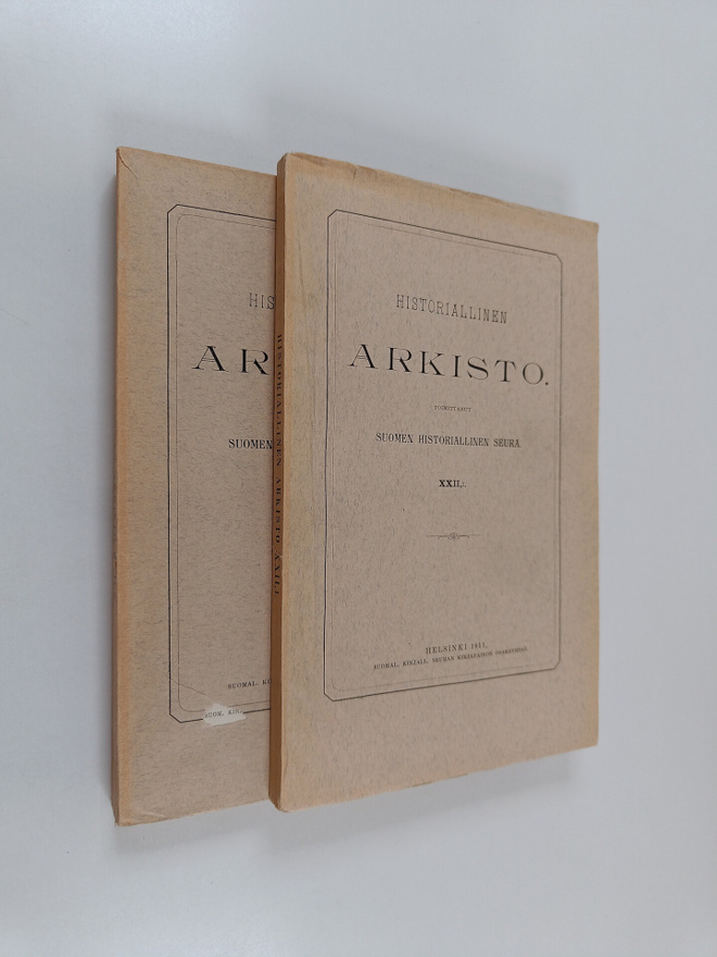 Historiallinen arkisto, XXII - I-II
