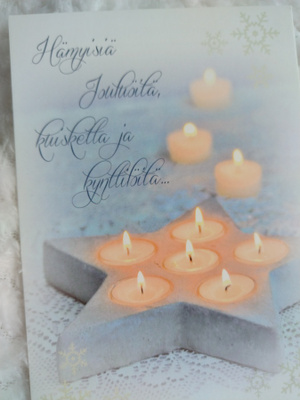 Tähti ja tuikut joulukortti