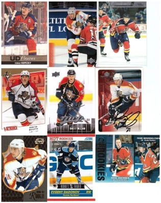 9 x FLORIDA PANTHERS Erikois/Parallel RC ym. kortteja
