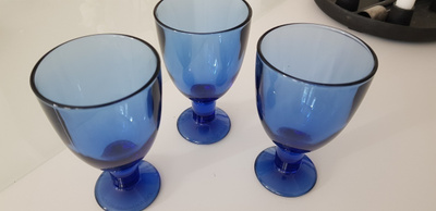 Iittala ultramariini Verna Juomalasit / Viinilasit - 3 kpl