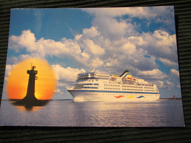 m/s Birka Princess. Laivapostikortti