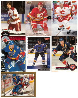 7 x AL MacINNIS Flames, St. Louis Blues