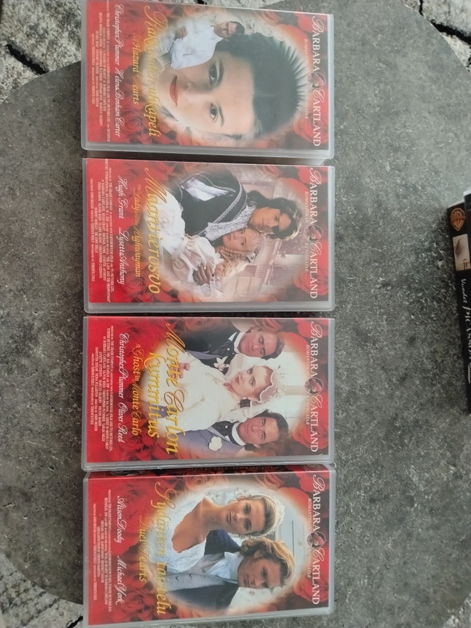 Barbara cartland vhs kokoelma