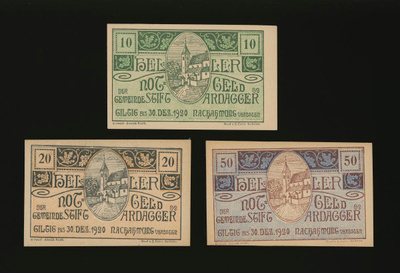 Itävalta 10, 20, 50, Heller, Ardagger 1920