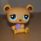 LITTLEST PET SHOP lilapaita KARHU #1835 - pikkukuva 1