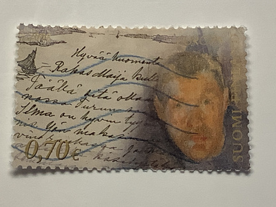 1895 / 2008 Pekka Halonen -kirje o leimattu