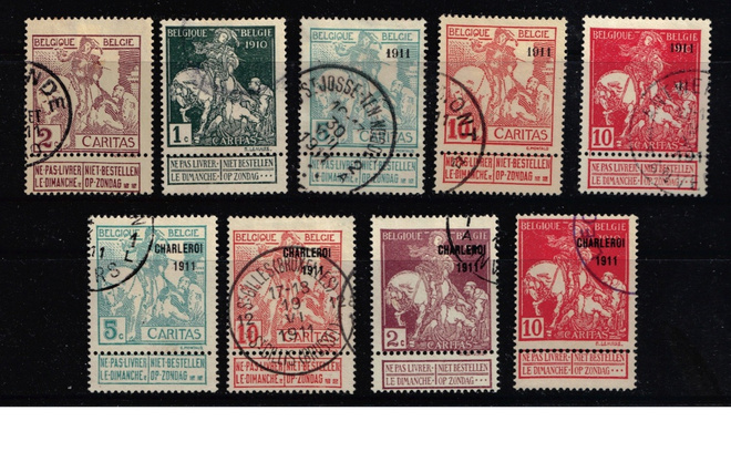 Belgia 1910-11 Caritas erä o