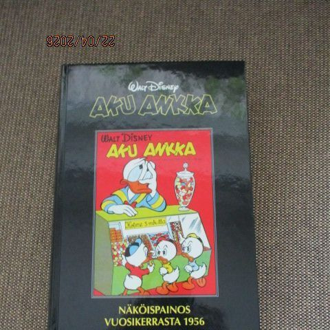 AKU ANKKA NÄKÖISPAINOS VUOSIKERRASTA 1956