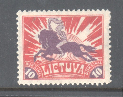 Liettua 1921 Mi 89  liimakkeellisena.