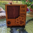 Live. Love. Meow Kuvakehys Käsintehty - pikkukuva 2