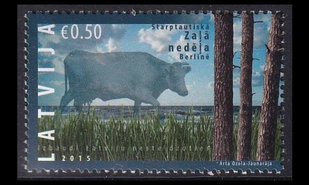 Latvia 934 ** Vihreä viikko maatalous (2015)