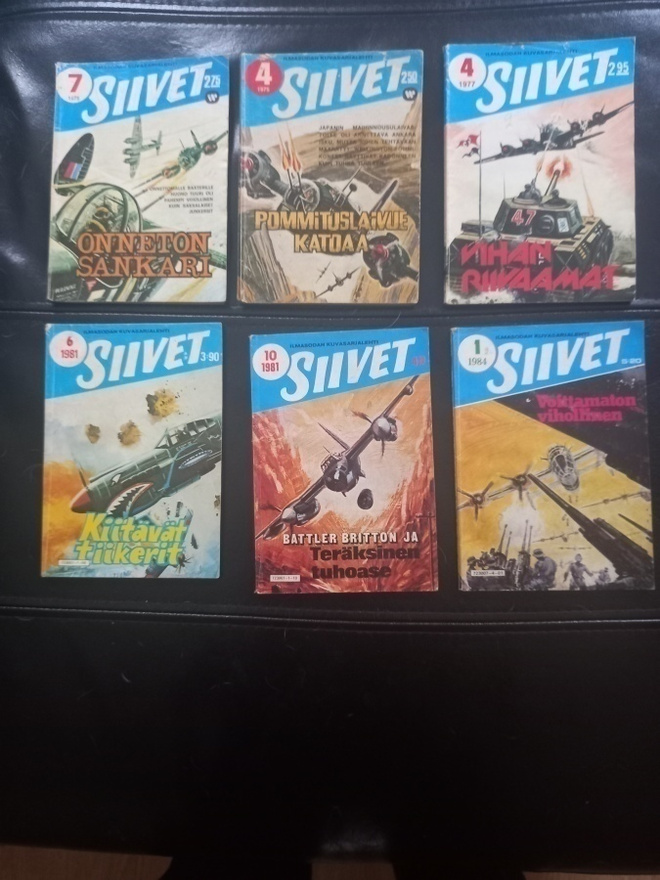 Siivet 6 kpl 1975 - 1984