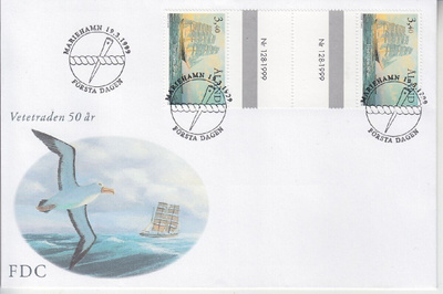 Åland FDC  LaPe 155 välilöparilla