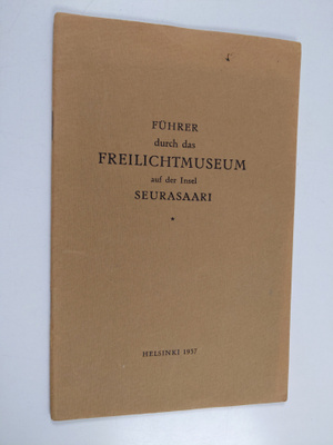 Fuhrer durch das Freilichtmuseum auder Insel Seurasaari