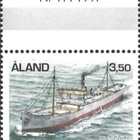 Åland 1997 Höyrylaivat 3,50 mk välilöpari numero ** LaPe 132 - pikkukuva 1