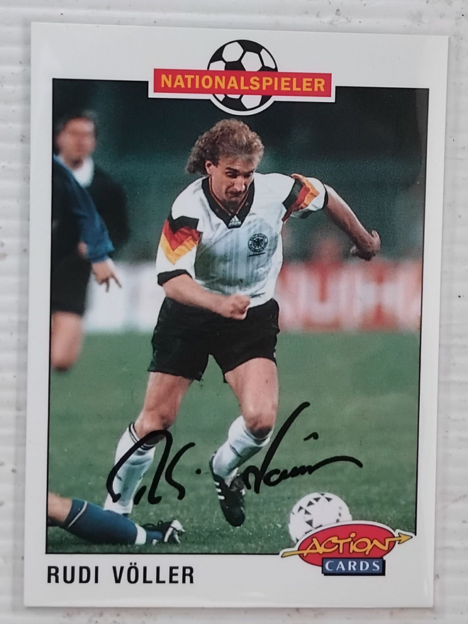 Rudi Völler Saksa signed