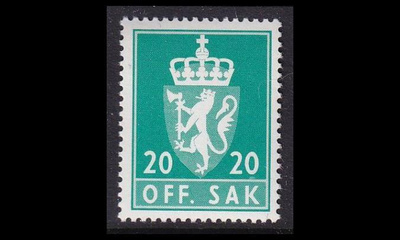 Norja 116 ** Virkamerkki 20 öre (1982)