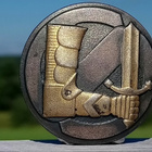 Suojeluskunta merkki. Numeroitu. 1Luokka. Halkaisija - 36 mm - pikkukuva 1