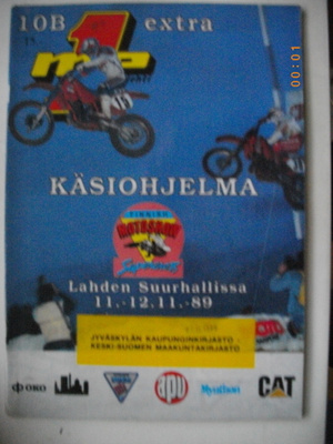 MP-extra 10B/1989 - Finnish motorshow Lahti käsiohjelma