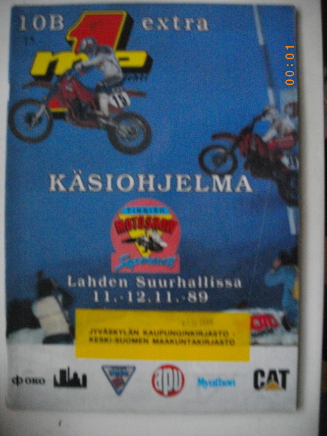 MP-extra 10B/1989 - Finnish motorshow Lahti  käsiohjelma