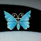 Design David-Andersen perhonen solki Norwegian vintage - pikkukuva 3