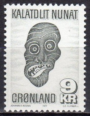 (SA0017) GREENLAND, 1977 (Inuit Cult Mask). Mi # 103. MNH**