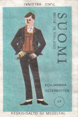 Pohjanmaa , kansallispuku 24 , mies    b577