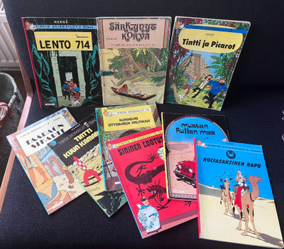 Tintin seikkailut 9 kpl