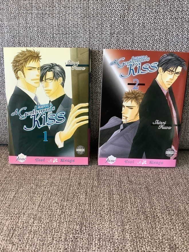 A GENTLEMAN'S KISS  (OSAT 1 & 2)  YAOI MANGA , ENGL.