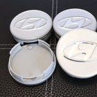 Hyundai vannekeskiöt – Kromi-hopea – 60mm (4kpl  - pikkukuva 3