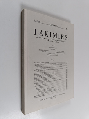 Lakimies 7/1991 : Suomalaisen lakimiesyhdistyksen aikakau...