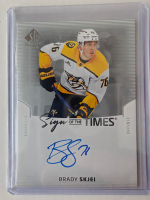 Brady Skjei 2025-26 SP Authentic Sign Of The Times