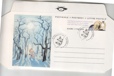 1992 Postimerkinpäivä muumi ehiöllä