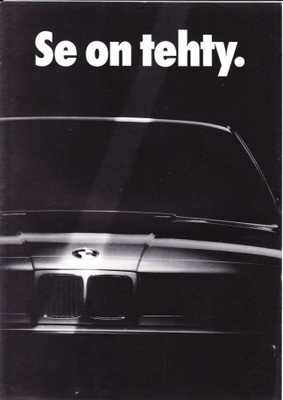 BMW 500-sarja -esite, 1988