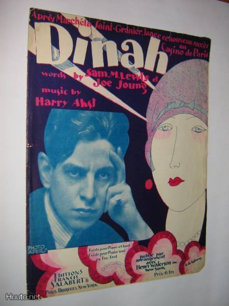 Vanha nuottivihko - Dinah / foxtrot / Casino de Paris