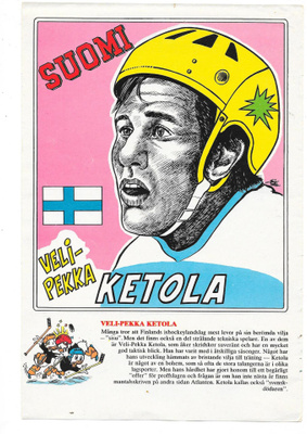 1974 Björn Dorck # Veli-Pekka Ketola , Suomi Ässät