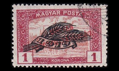 Unkari 305 o Parlamenttitalo vehnäntähkä pp 1 Kr (1920)