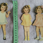 Paperinuket Peggy 3 kpl 1940-50-luku - pikkukuva 2