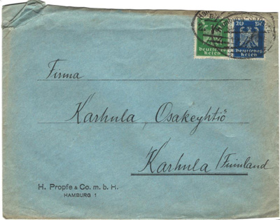 POSTILÄHETYS saksa -karhula