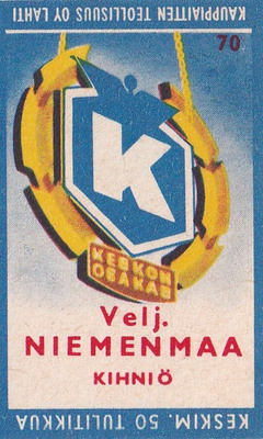 Kihniö, Velj. Niemenmaa. Kesko 70 , 1/12